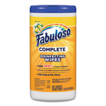Fabuloso® Multi Purpose Wipes, Lemon, 7 X 7, 90-canister freeshipping - TVN Wholesale
